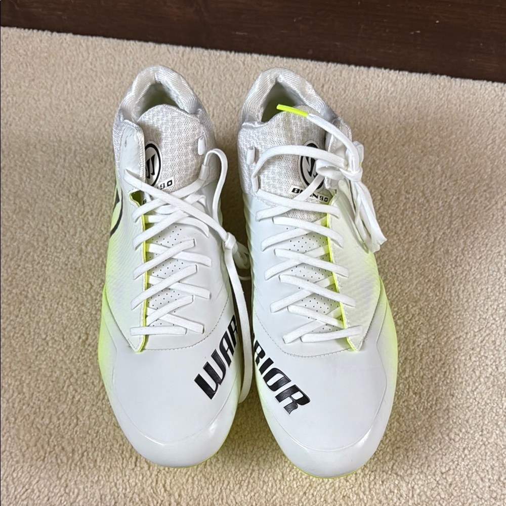 Warrior Men's Athletic Shoes - White and Neon Green